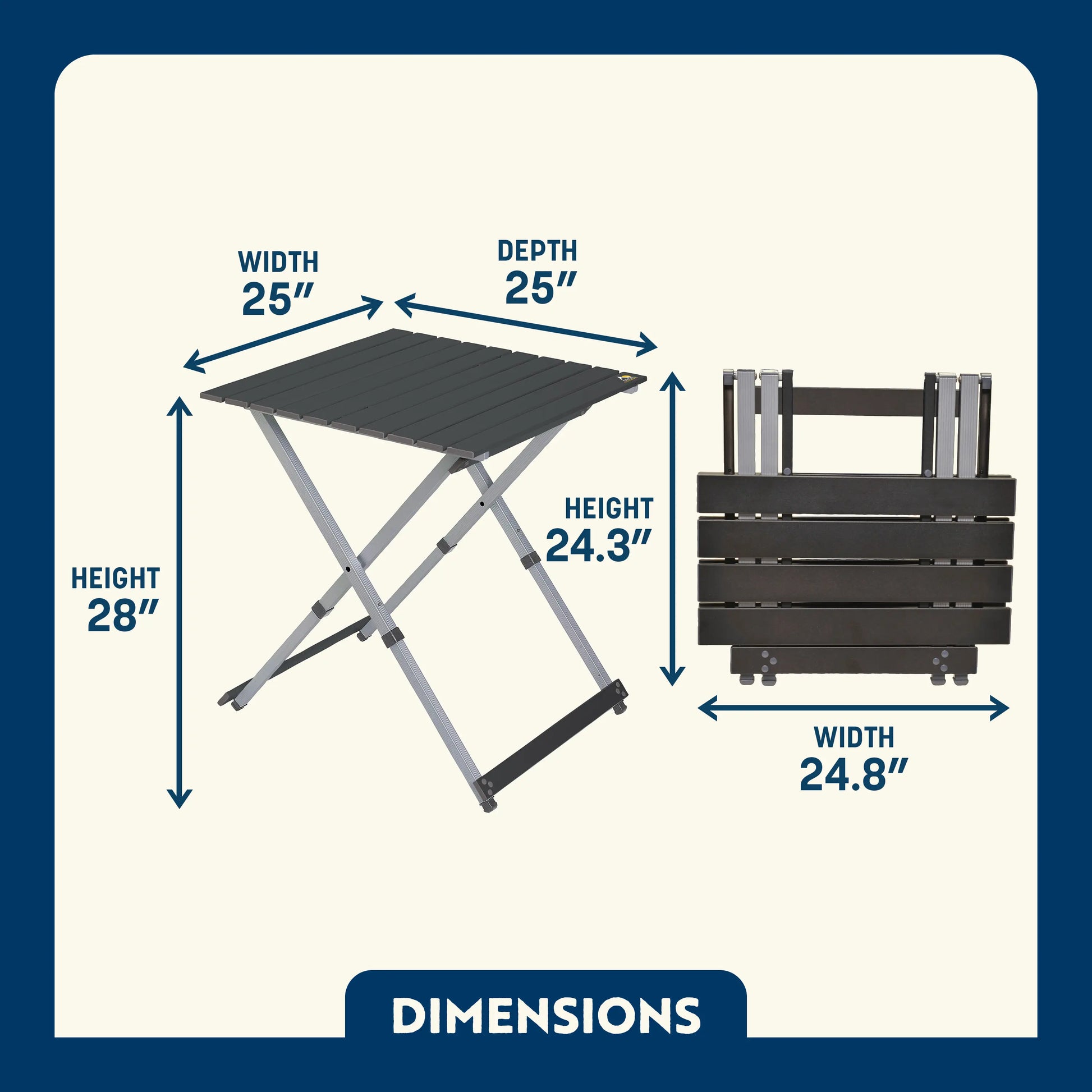 Compact Camp Table 25™ - Classic Finish