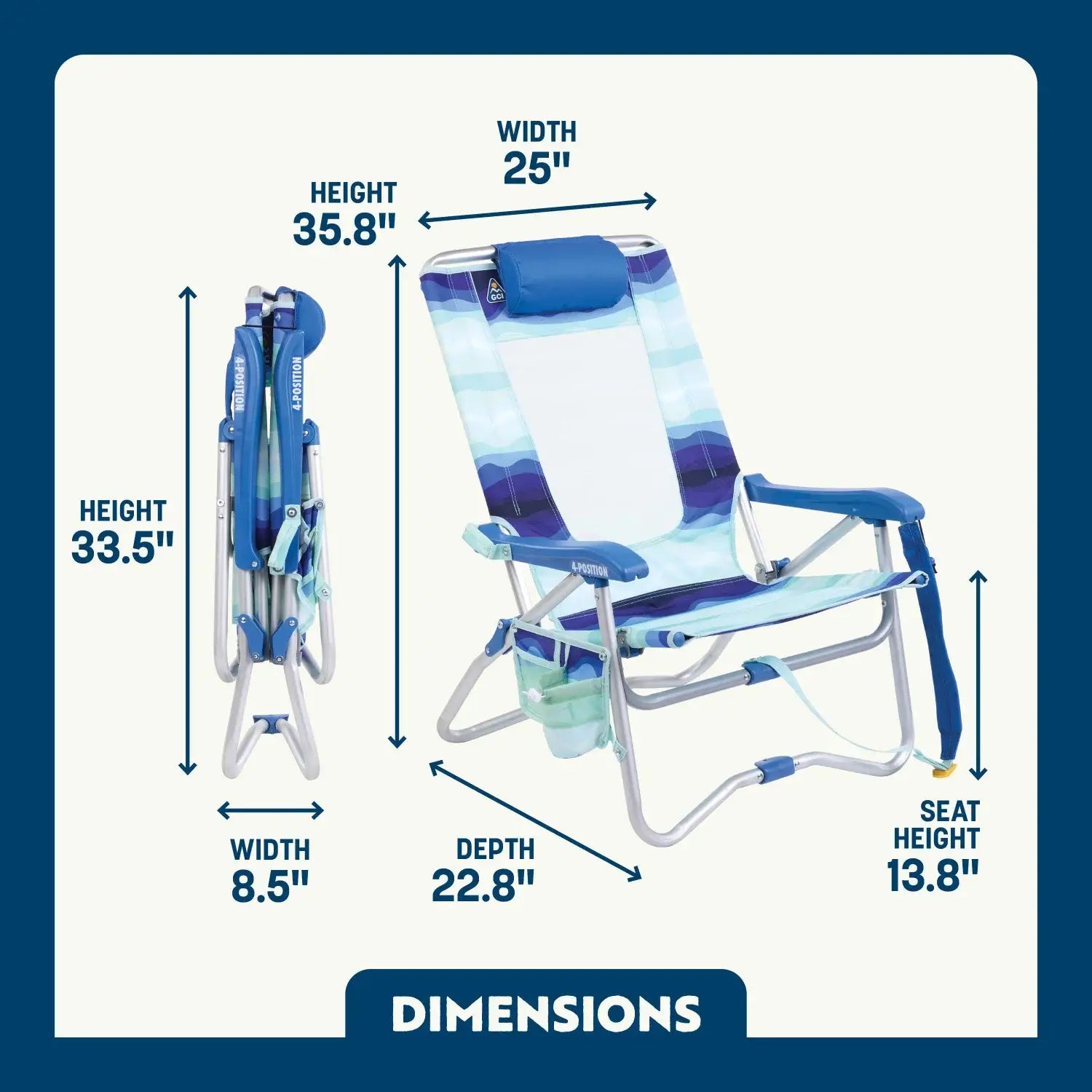 Bi-Fold Beach Chair™ - Clean Bundle