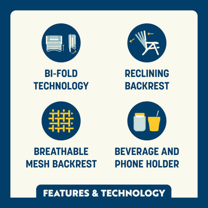Bi-Fold Beach Chair™ - Clean Bundle