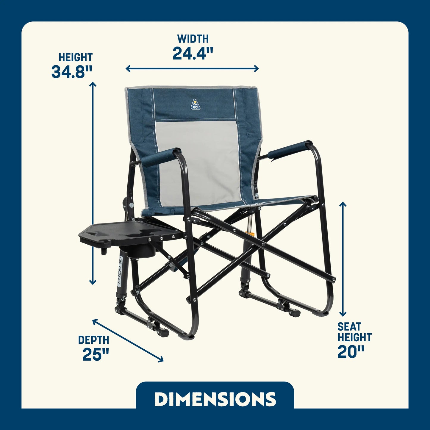 Freestyle Rocker™ with Side Table - Fresh Pair