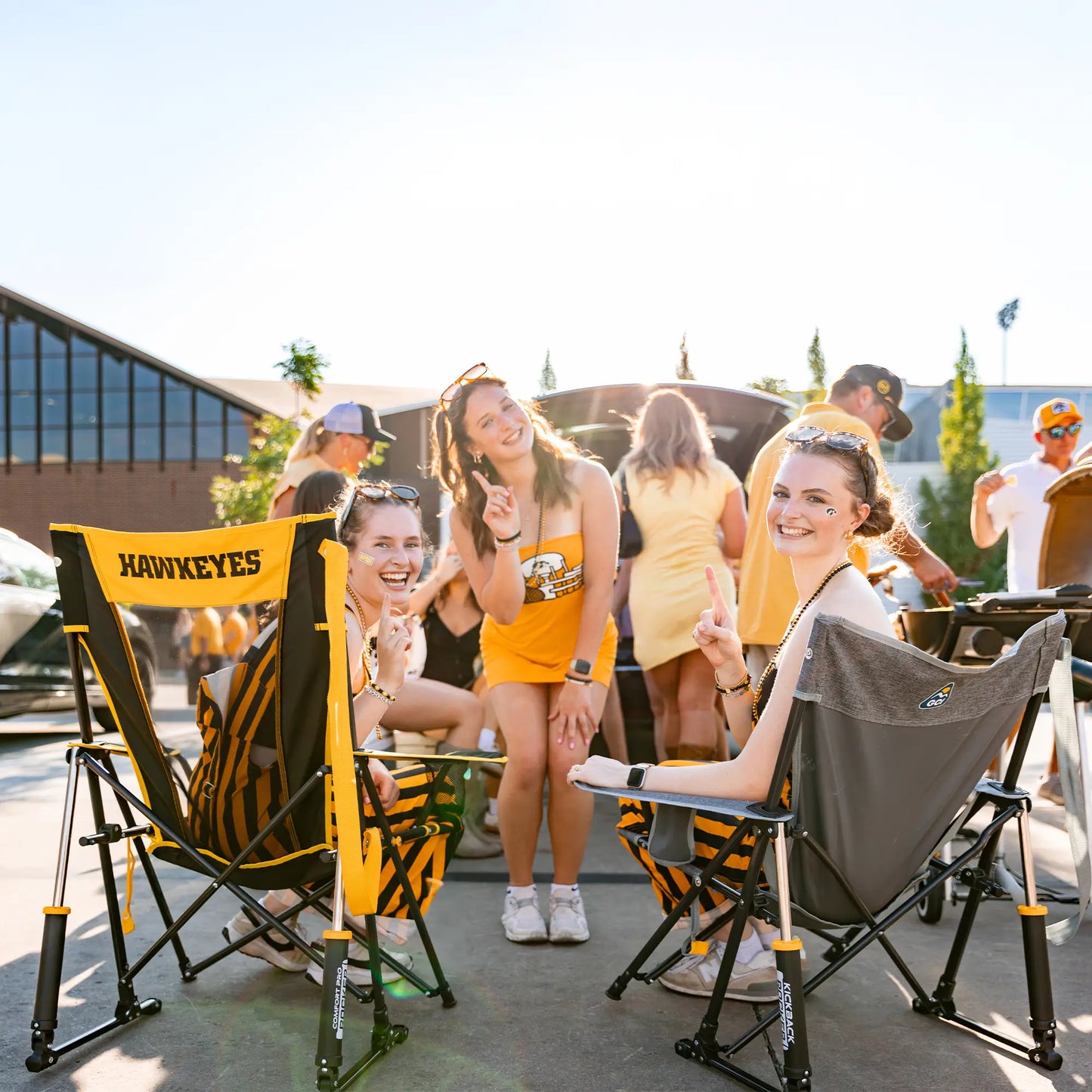College Comfort Pro Rocker™ - Iowa Hawkeyes - Simple Edit