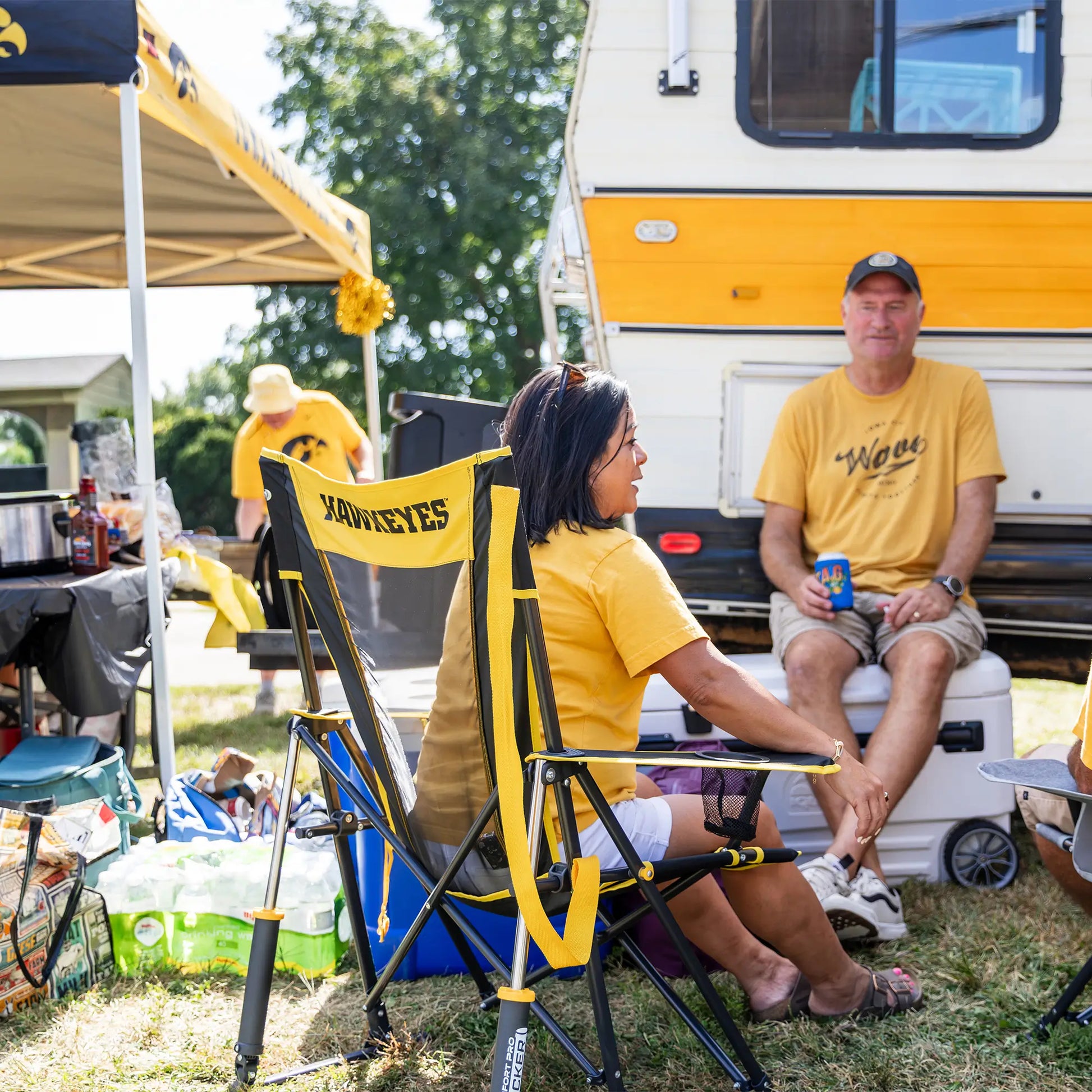 College Comfort Pro Rocker™ - Iowa Hawkeyes - Simple Edit