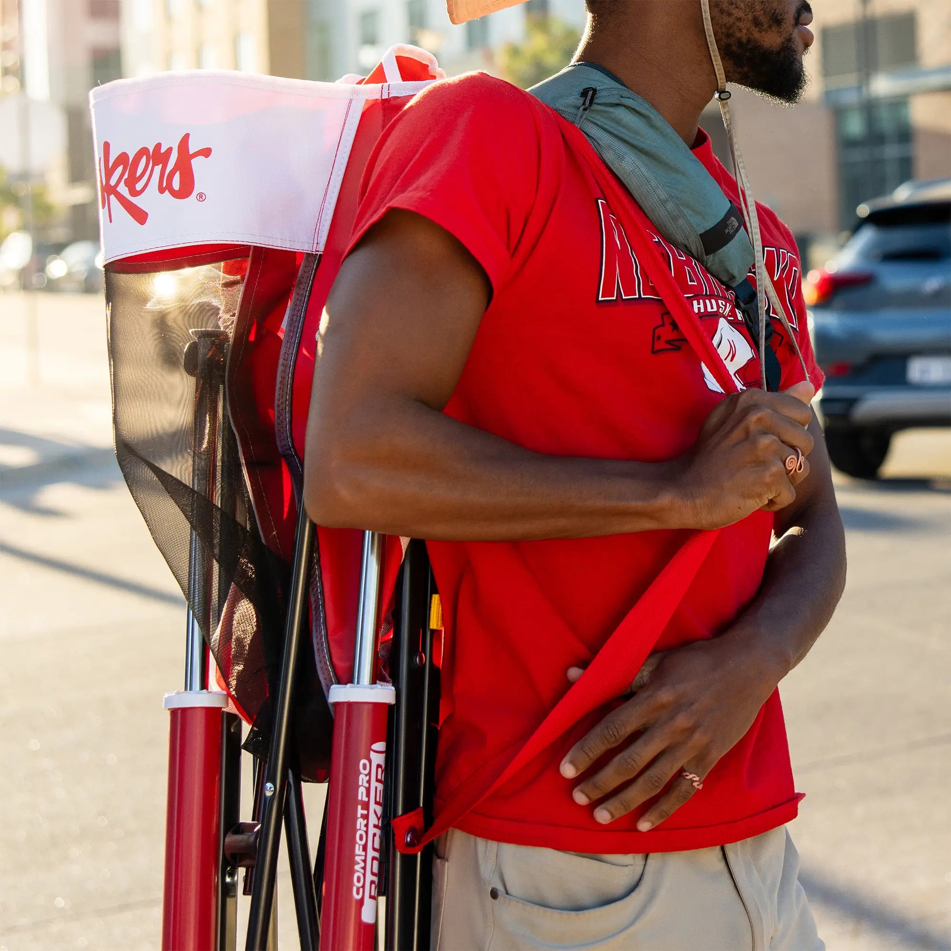 College Comfort Pro Rocker™ - Nebraska Cornhuskers - Ready Routine