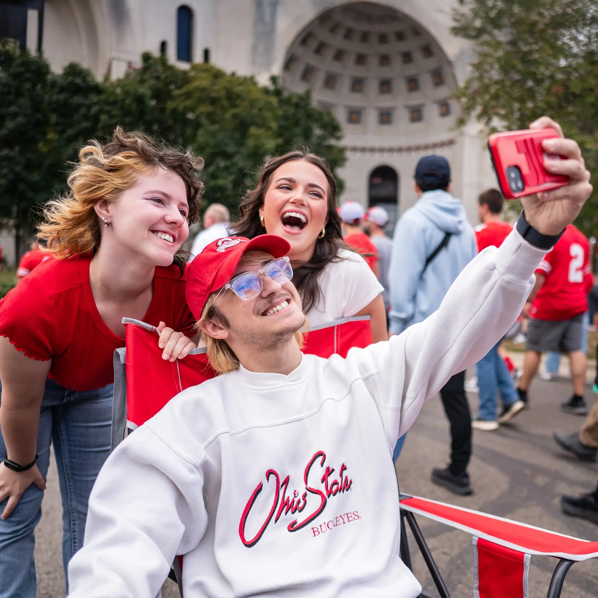 College Comfort Pro Rocker™ - Ohio State Buckeyes - Easy Set