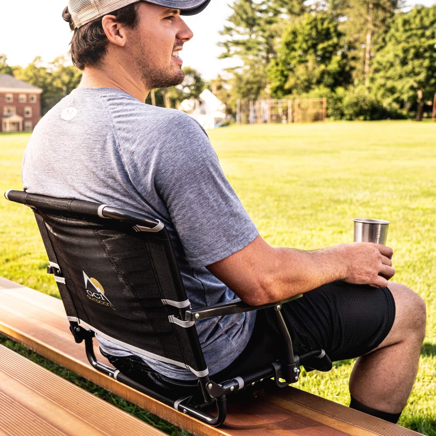 Big Comfort Stadium Chair™ with Armrests - Home Choice