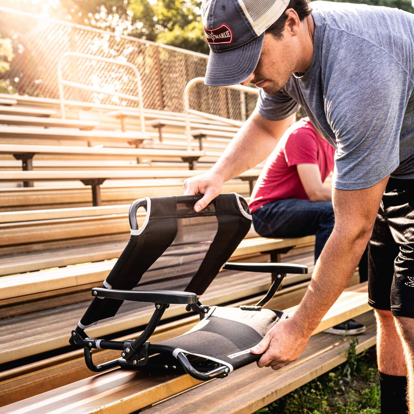 Big Comfort Stadium Chair™ with Armrests - Home Choice